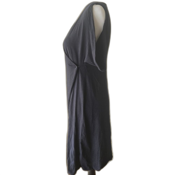 Tibi Black Wrap Dress with Dragonfly Accents Medium - Picture 7 of 12